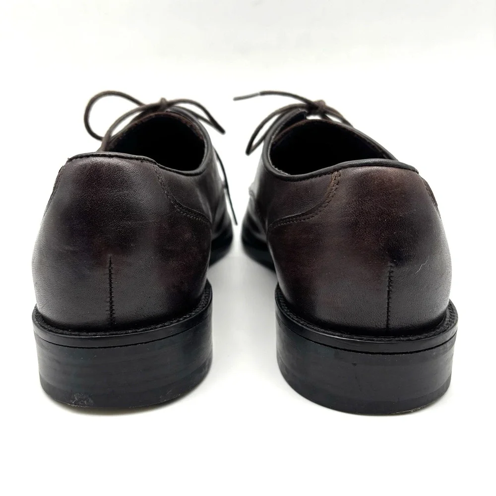 Cole Haan Lennox Hill Grand.OS Dark Brown Split Leather Dress Oxfords Men's 8M
